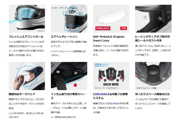 F-17 GLANZ(グランツ) フルフェイス ヘルメット レッドグレー