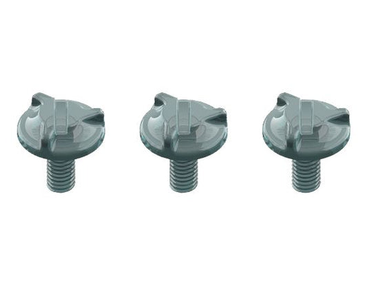 D20F Visor Screw Set Smoke, 3 pieces