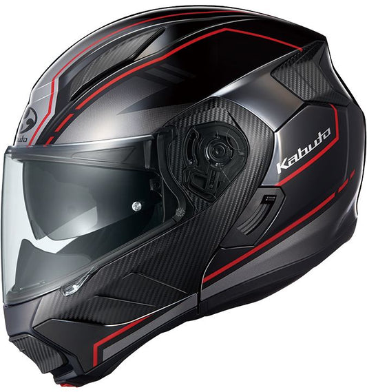 RYUKI BEAM(リュウキ ビーム) システム ヘルメット ブラックレッド