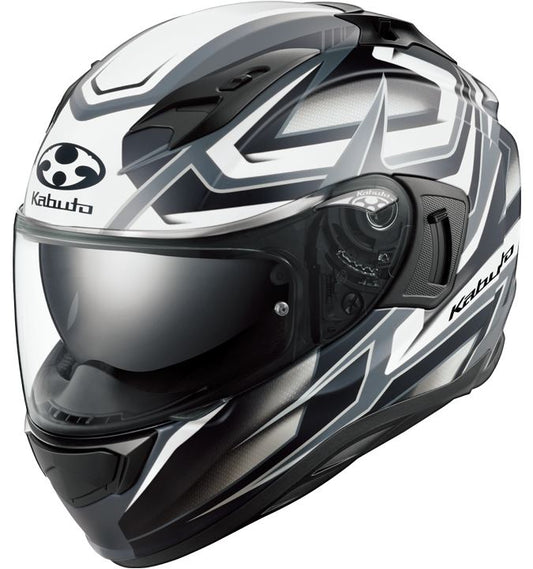 KAMUI-3 ACROBAT Full Face Helmet (Flat Black/White)