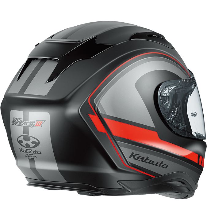 KAMUI-3 RIDGE Full-Face Helmet Flat Black Gray