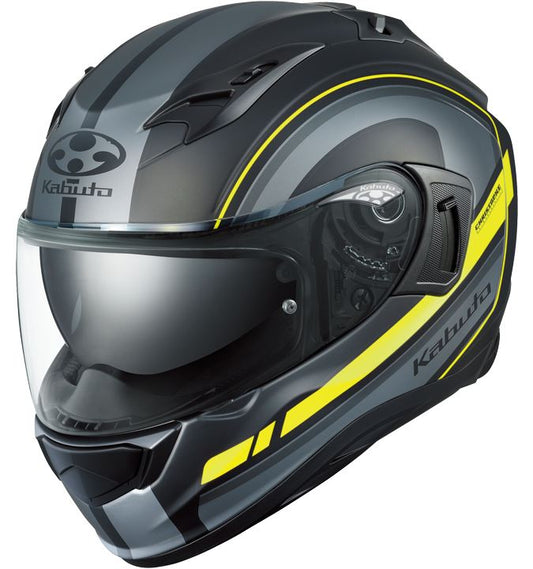 KAMUI-3 RIDGE Full Face Helmet Flat Black Yellow