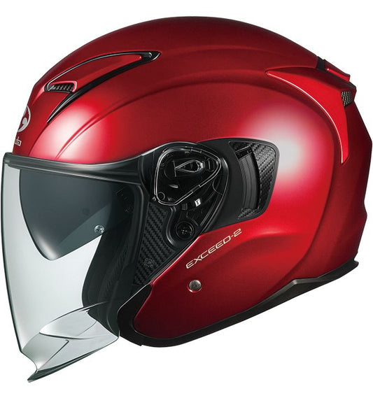 EXCEED-2 Jet Helmet Shiny Red