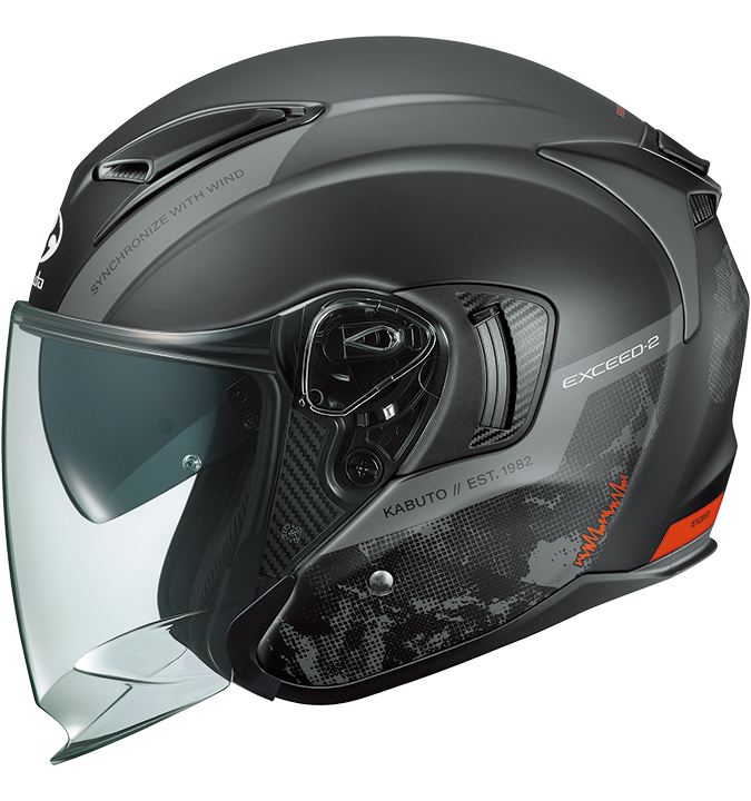 EXCEED-2 DUNE Jet Helmet Flat Black