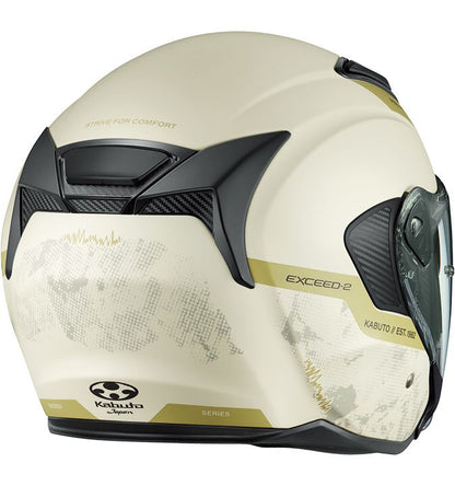 EXCEED-2 DUNE Jet Helmet Flat Ivory