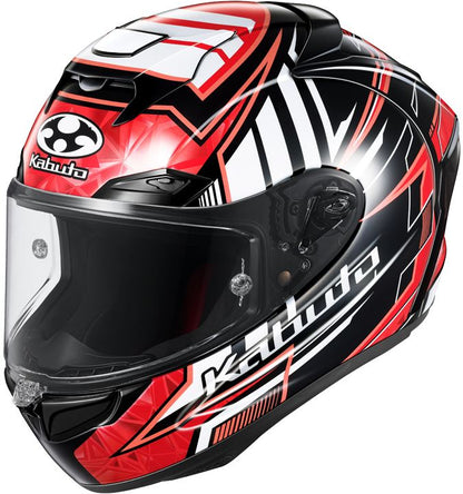 F-17 VELLIO Full Face Helmet Black/Red