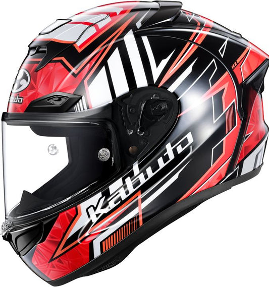 F-17 VELLIO Full Face Helmet Black/Red