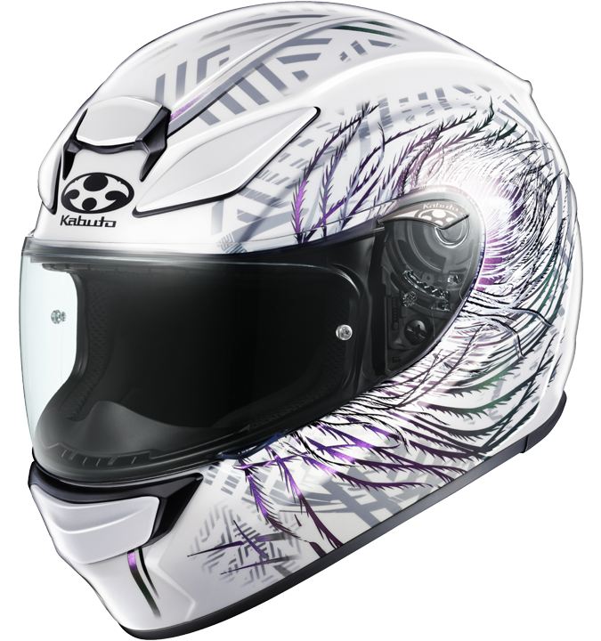 SHUMA PLUME(シューマ プルーム) フルフェイス ヘルメット ホワイトパープル
