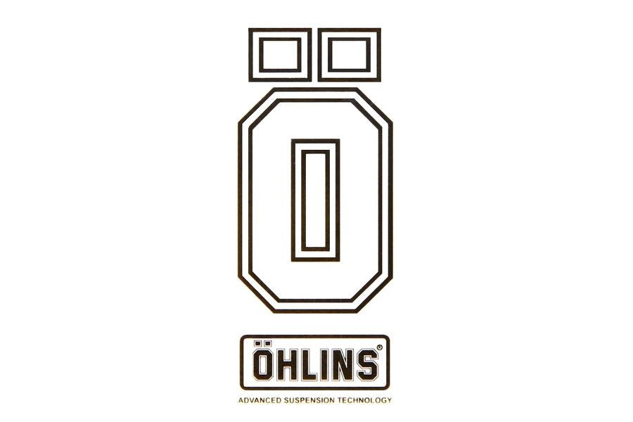 Clear Sticker O-Mark White/Black 60X65