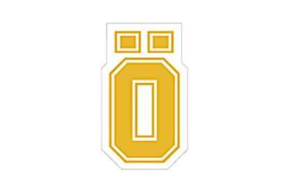 O-sticker, yellow, 48x80mm