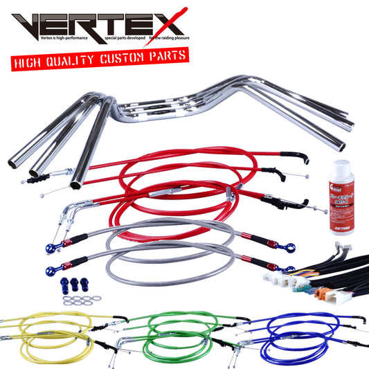 RZ250 84年 51L 鬼ハンドル セット カラー ワイヤー