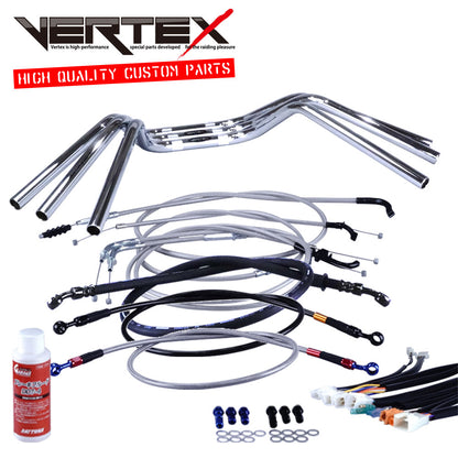 Z250FT A4/A5 82年 KZ250A 鬼ハンドル セット メッシュ ワイヤー