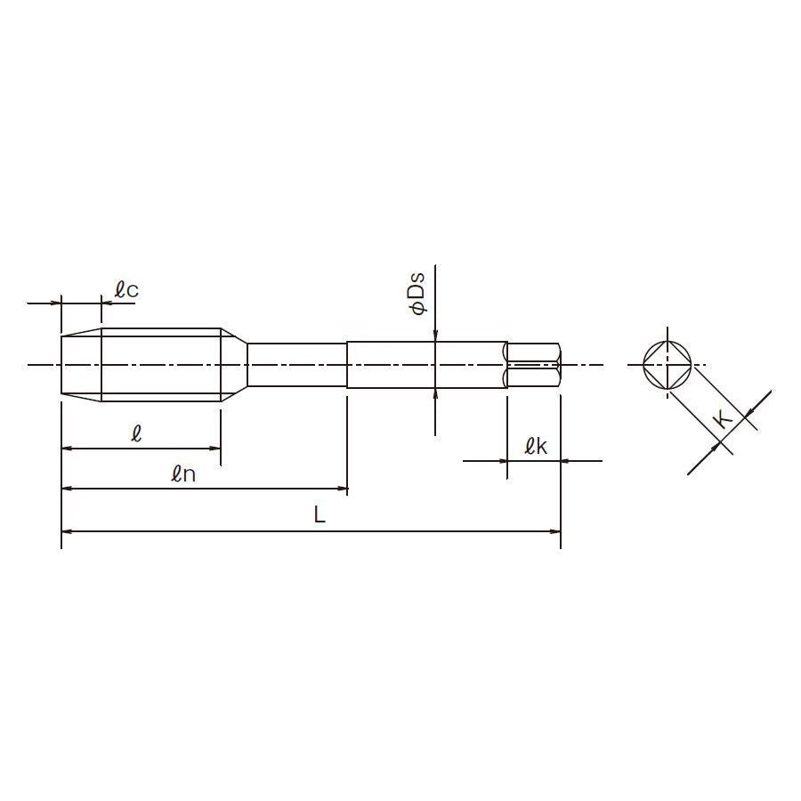 A-スパイラルタップ A-LTSFT 2.5P STD M10X1.5X200-8 OH4 1本