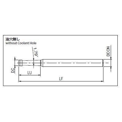 AT-2 MG 7.98X24.76 RC19-INT 高硬度鋼用底刃付きスレッドミル