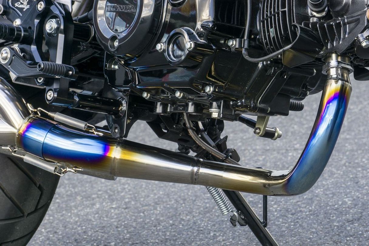 Twin Megaphone Titanium Exhaust System GROM 21-22 1 piece