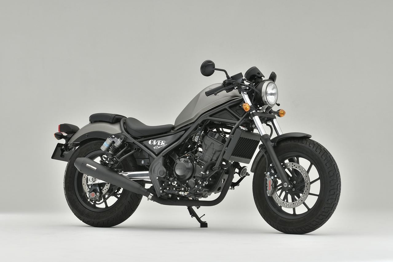 SSメガホンマフラー S/O Rebel250 -22 マットブラック 1個