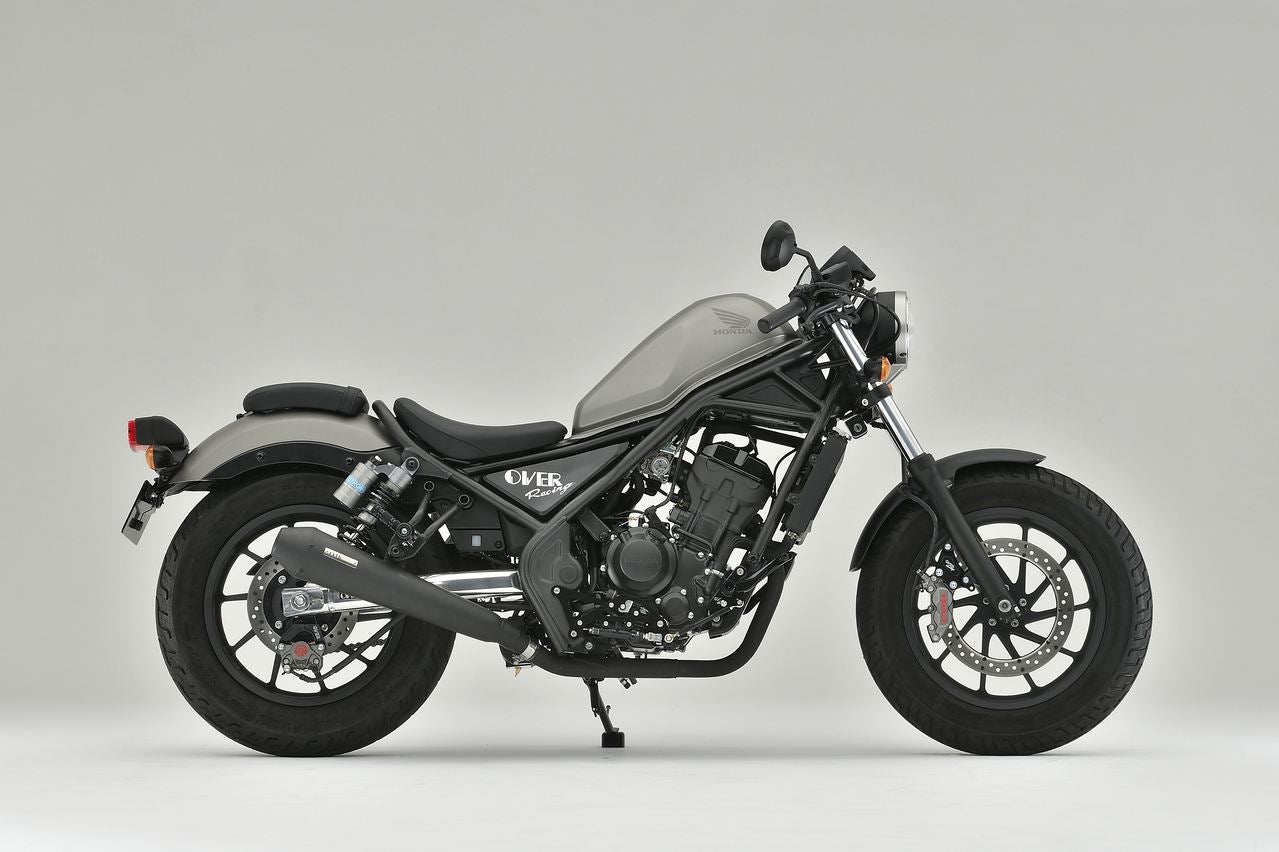 SSメガホンマフラー S/O Rebel250 -22 マットブラック 1個