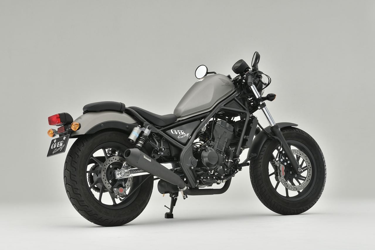 SSメガホンマフラー S/O Rebel250 -22 マットブラック 1個