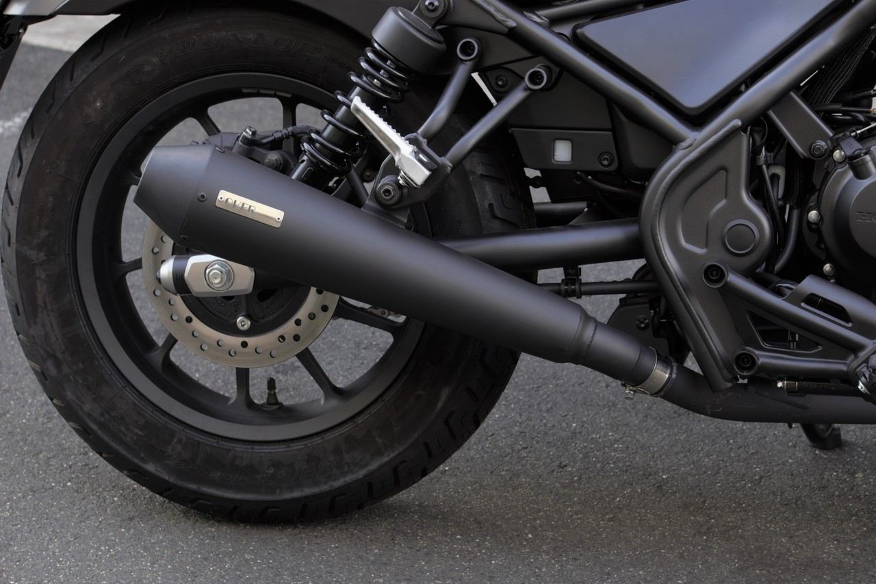 SSメガホンマフラー S/O Rebel250 -22 マットブラック 1個