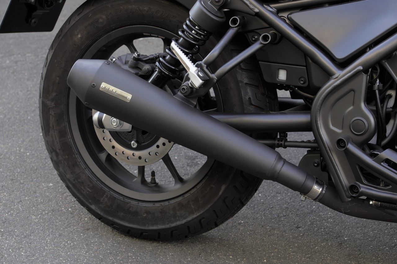 SSメガホンマフラー S/O Rebel250 -22 マットブラック 1個