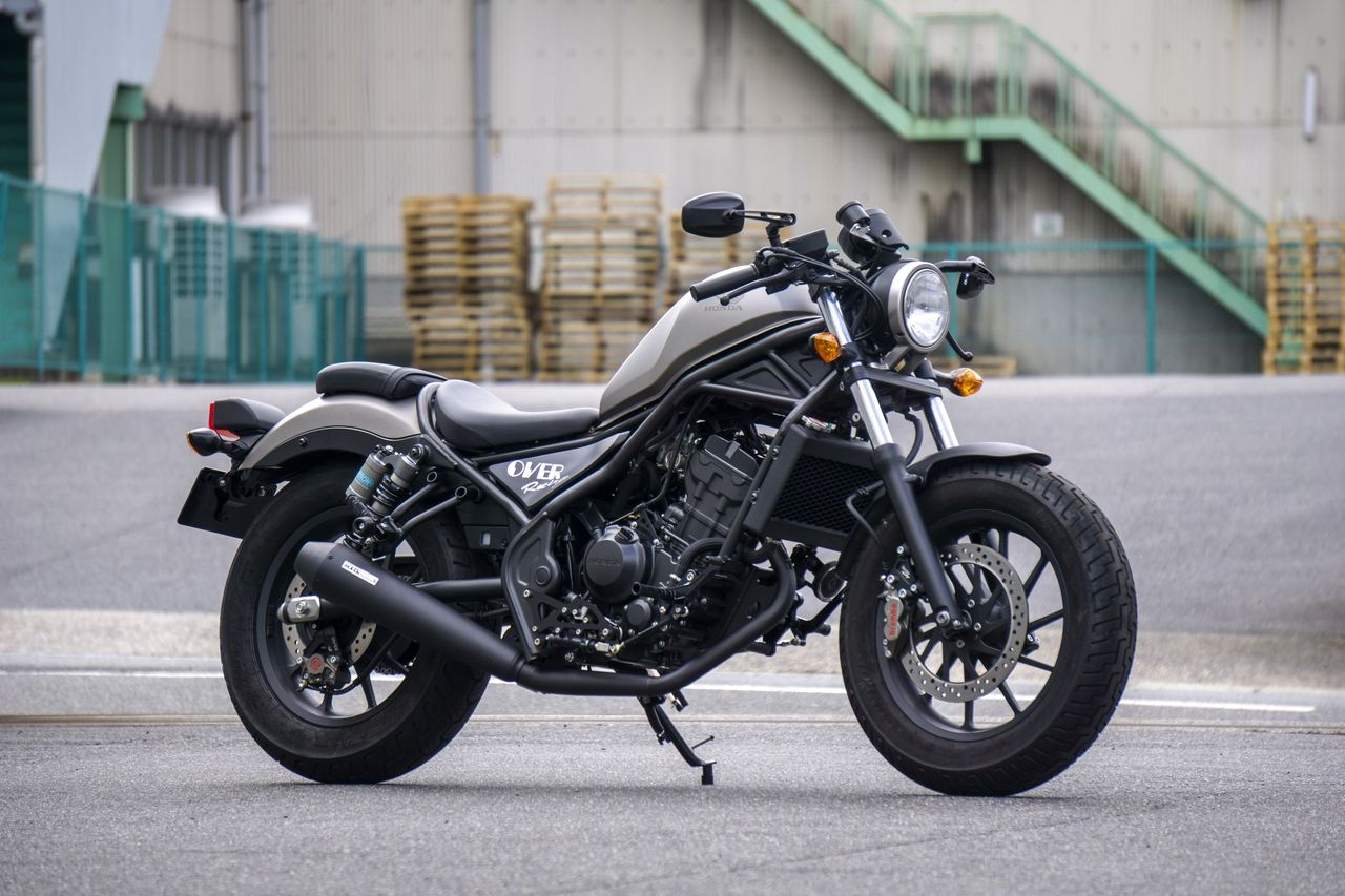SSメガホン コンプリートマフラー BLK Rebel250(17-23)/S Edition(20-23) ブラック 1個