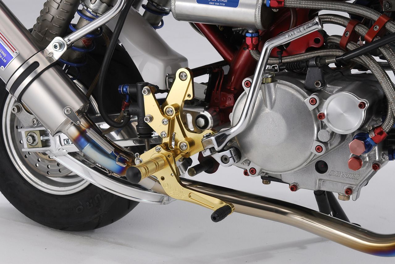 Rear Sets 4POS/GLD MONKEY (Disc) Gold Anodized Finish 1 pc.