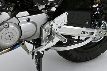 Rear Sets 4-Position Silver Monkey 125 (JB03) Silver 1 piece