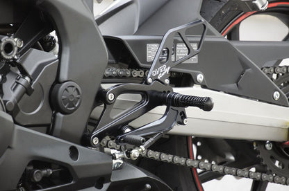 Rear Sets 4P BLK CBR250RR Black Anodized Finish 1 pc.