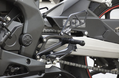 Rear Sets 4P BLK CBR250RR Black Anodized Finish 1 pc.
