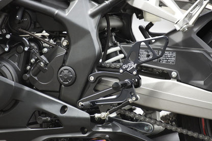 Rear Sets 4P BLK CBR250RR Black Anodized Finish 1 pc.