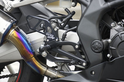 Rear Sets 4P BLK CBR250RR Black Anodized Finish 1 pc.