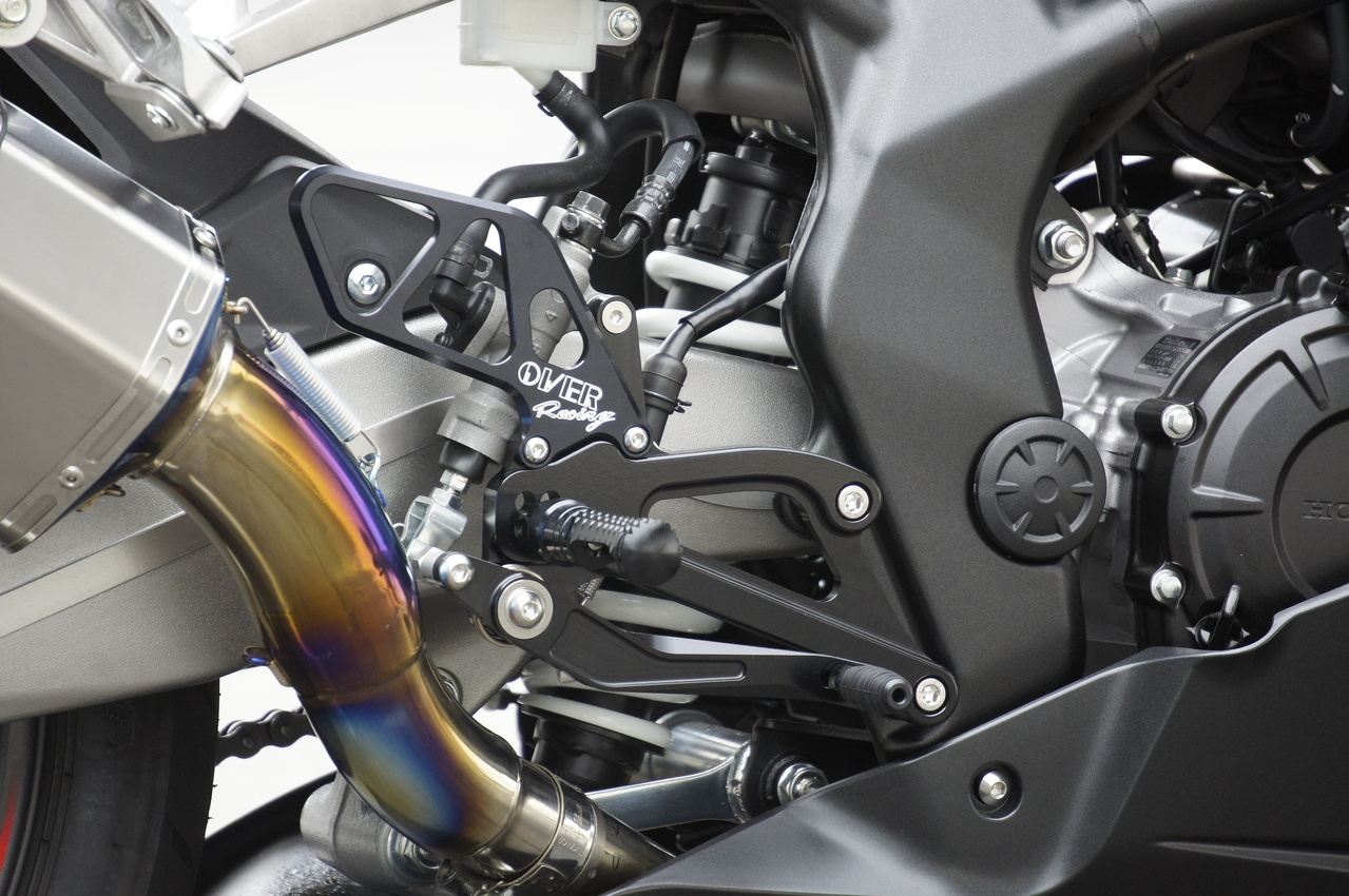 Rear Sets 4P BLK CBR250RR Black Anodized Finish 1 pc.