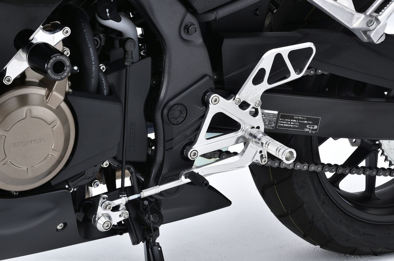 バックステップ 4ポジション シルバー CBR400R シルバーアルマイト仕上げ 1個