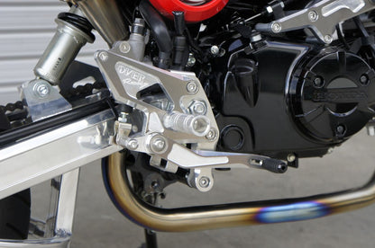 Rear Sets 4-Position GROM 13-20 Silver Anodized Finish 1 Piece