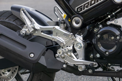 バックステップ 4POS タンデム付 シルバー GROM シルバー 1個