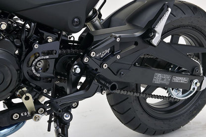 バックステップ 4POS タンデム付 ブラック GROM ブラック 1個