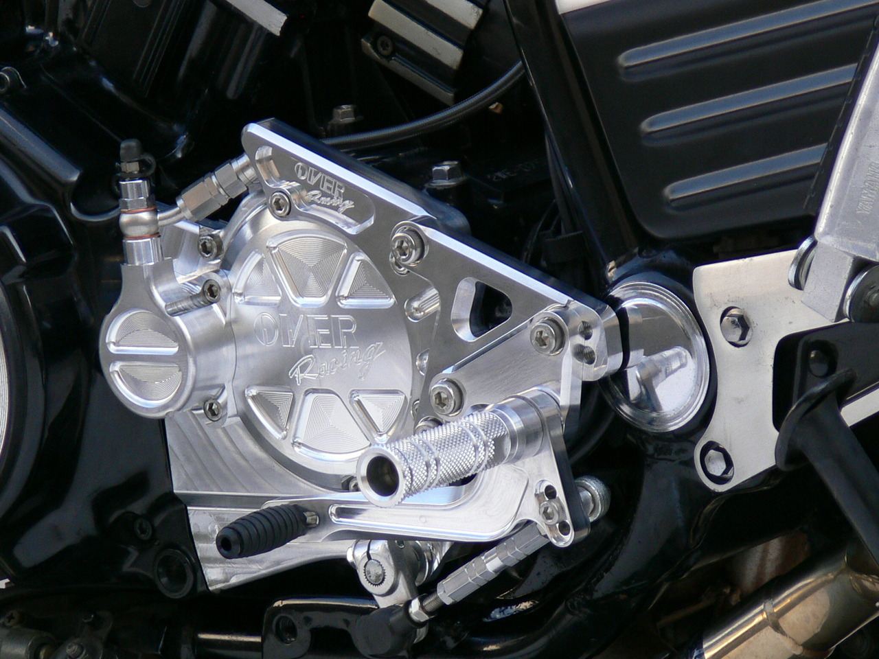 バックステップ 4POS Type-2 V-MAX1200 シルバーアルマイト仕上げ 1個