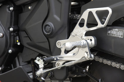 バックステップ SIL YZF-R25/MT-25 シルバーアルマイト仕上げ 1個