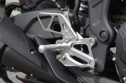 バックステップ SIL YZF-R25/MT-25 シルバーアルマイト仕上げ 1個