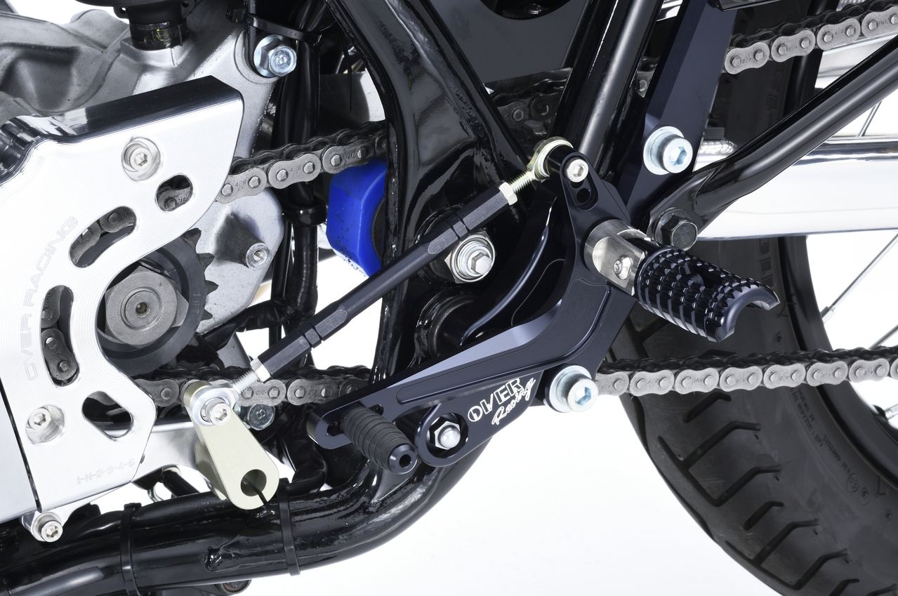 バックステップ 4P Type-2 BLK SR400(FI) ブラックアルマイト仕上げ 1個