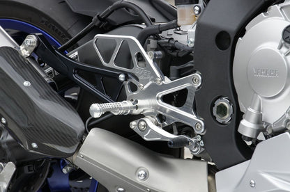 Backstep 4POS SLV YZF-R1 15 Silver Anodized Finish 1pc