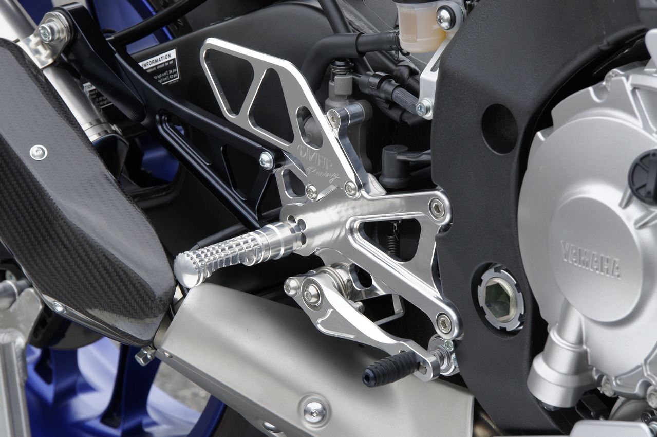 Backstep 4POS SLV YZF-R1 15 Silver Anodized Finish 1pc