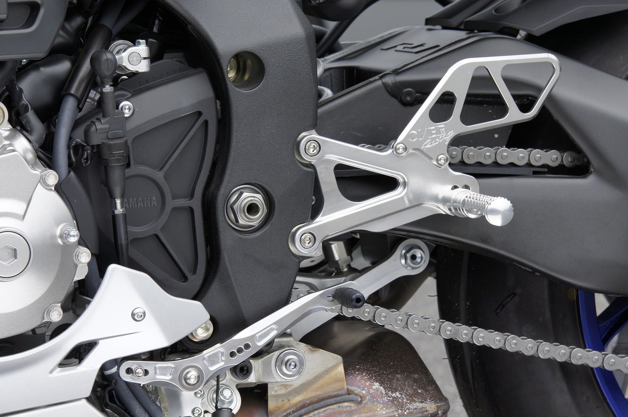 Backstep 4POS SLV YZF-R1 15 Silver Anodized Finish 1pc