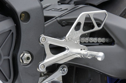 Backstep 4POS SLV YZF-R1 15 Silver Anodized Finish 1pc