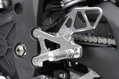 Backstep 4POS SLV YZF-R1 15 Silver Anodized Finish 1pc