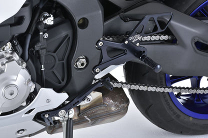 Rear Sets 4POS BLK YZF-R1 15 Black Anodized Finish 1 pc.