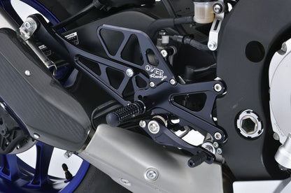 Rear Sets 4POS BLK YZF-R1 15 Black Anodized Finish 1 pc.