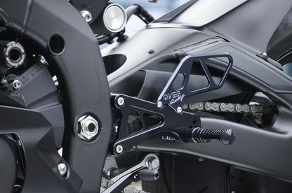 Rear Sets 6P BLK YZF-R6 17 Black Anodized Finish 1pc.