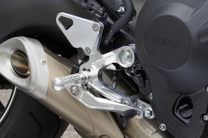 Rear Sets SIL MT-09 14-16/Tracer/XSR900 Silver Anodized Finish 1 pc.