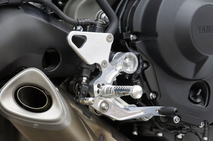 Rear Sets SIL MT-09 14-16/Tracer/XSR900 Silver Anodized Finish 1 pc.